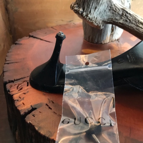 Gucci Black Crocodile Mules - Picture 7 of 8